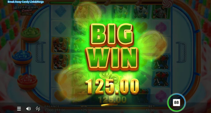 Break Away Candy - Grand Jackpot x5000 dari taruhan